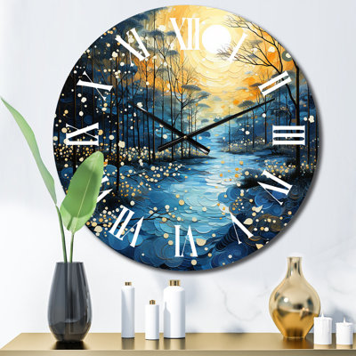 Horloge murale Clarysse - Lacs et rivières