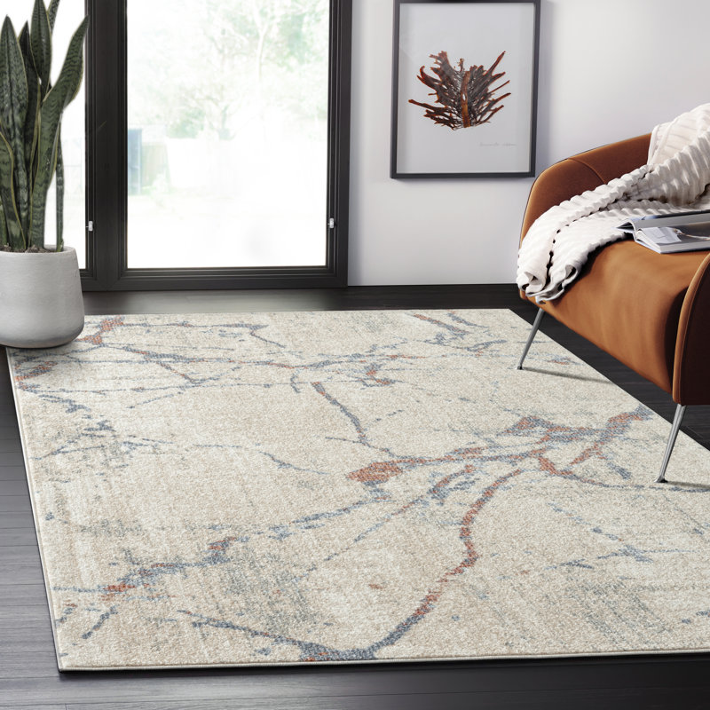 Tapis beige Diwa, Rectangle 6 pi x 9 pi