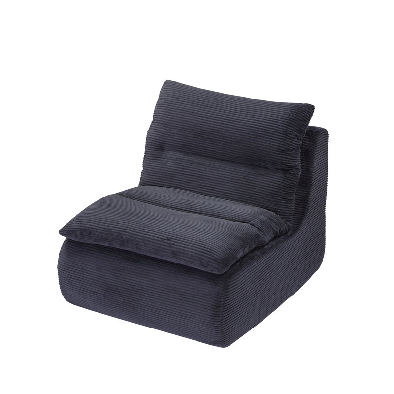 Fauteuil à billes noir à compression douce pour le salon, la chambre à coucher et le bureau
