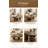 48.4Inch Cloud Shape Brown Four Leg Coffee Table, Solid Wood Coffee Table For Livingroom-1546525286-1546525285