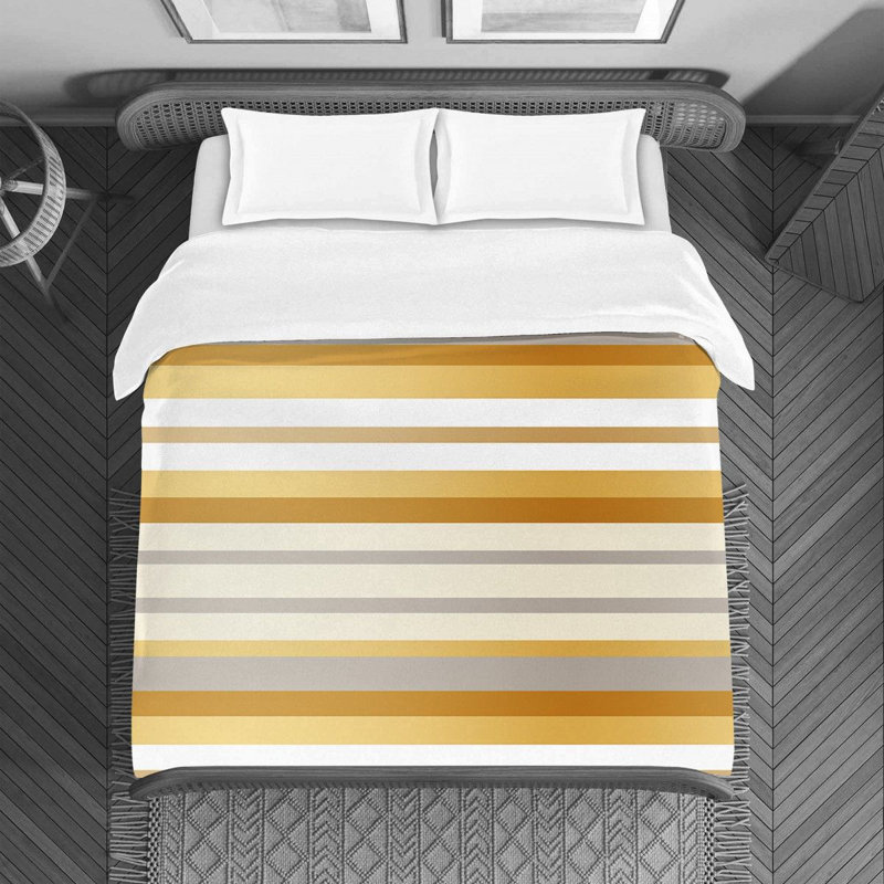 Housse de couette rayée, Housse de couette pour lit simple