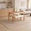 Chaises de salle à manger en bois massif - Chaise d'appoint rembourrée avec coussin