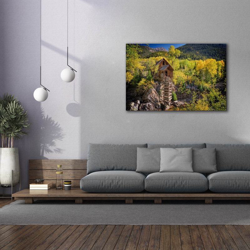 «Crystal Mill» par Rick Berk, art mural sur toile, H 40 po x l 60 po