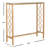 36.8 " W Glass Top Console Table
