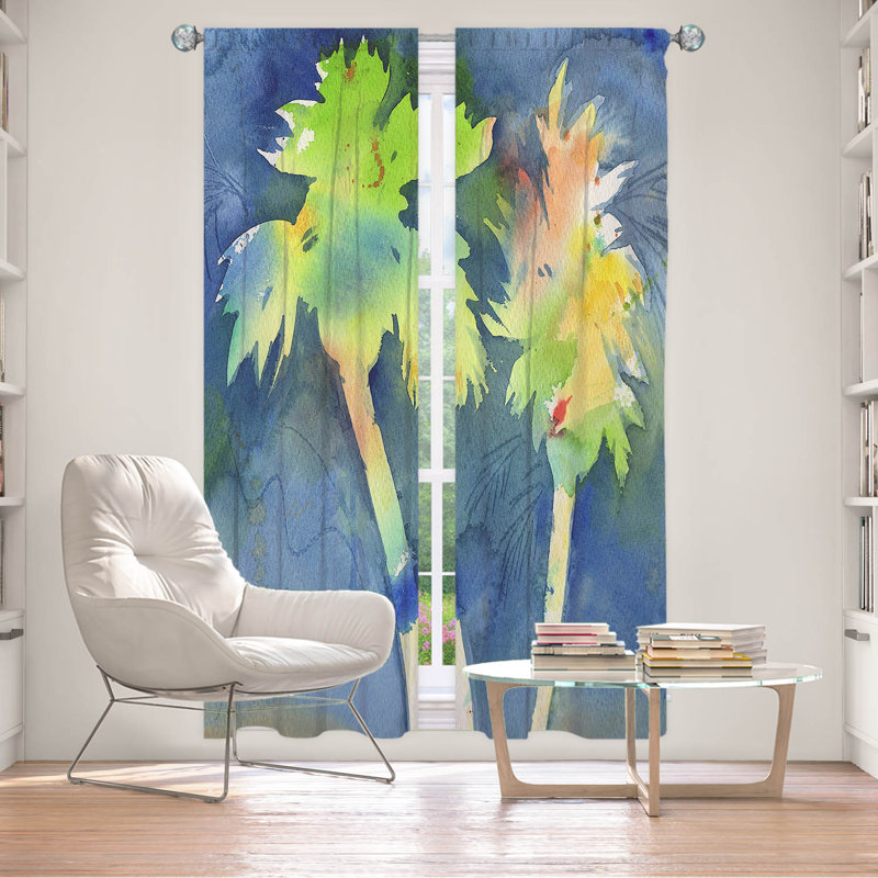 Paire de rideaux obscurcissant en polyester Einya, L 20 po x L 61 po