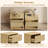 Modern Minimalist Style Large Capacity Nightstand With Hidden Drawer-1926583841