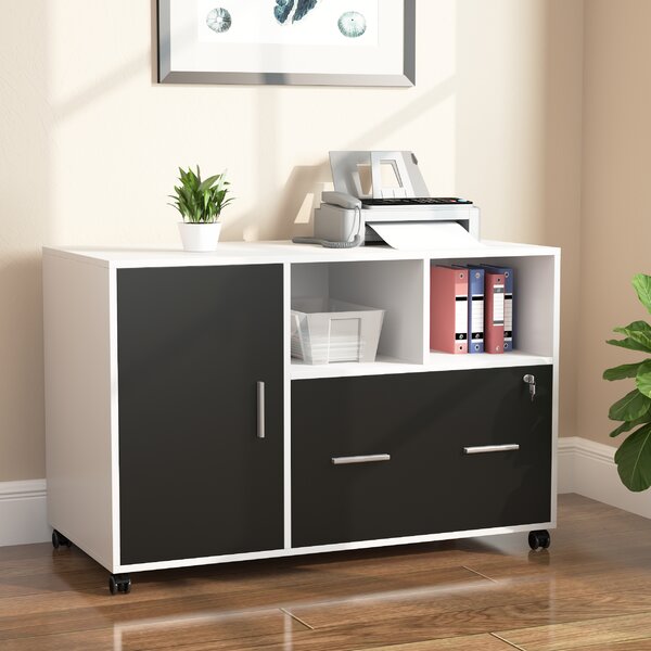 Inbox Zero 39.4'' Wide 1 -Drawer Mobile File Cabinet & Reviews | Wayfair