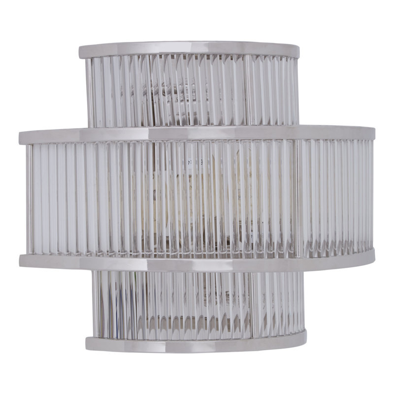 Conerly Flush Mounted Sconce, Nickel