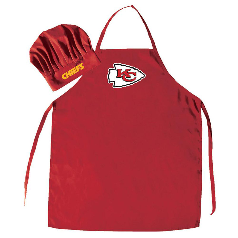 NFL No Pattern Apron Sets, Kansas City Chiefs
