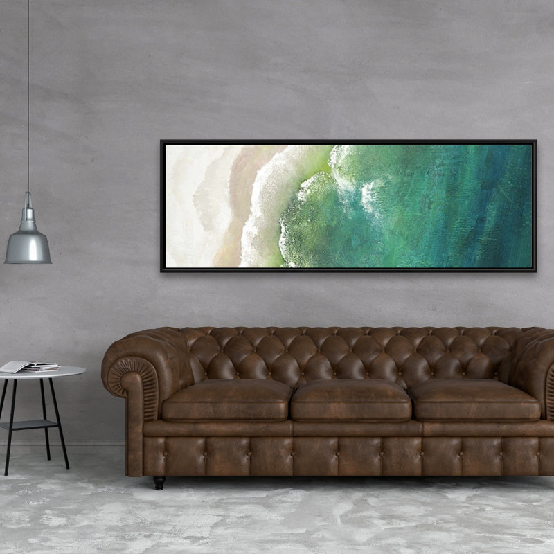 Mer turquoise - art de la toile de salon