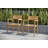 Anautica 8 - Person Teak Wood Patio Dining Set with Rectangular Table