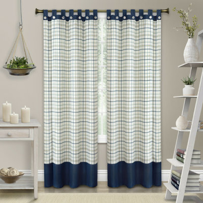 Panneaux de rideaux à onglet assombrir la chambre shabby Wegford