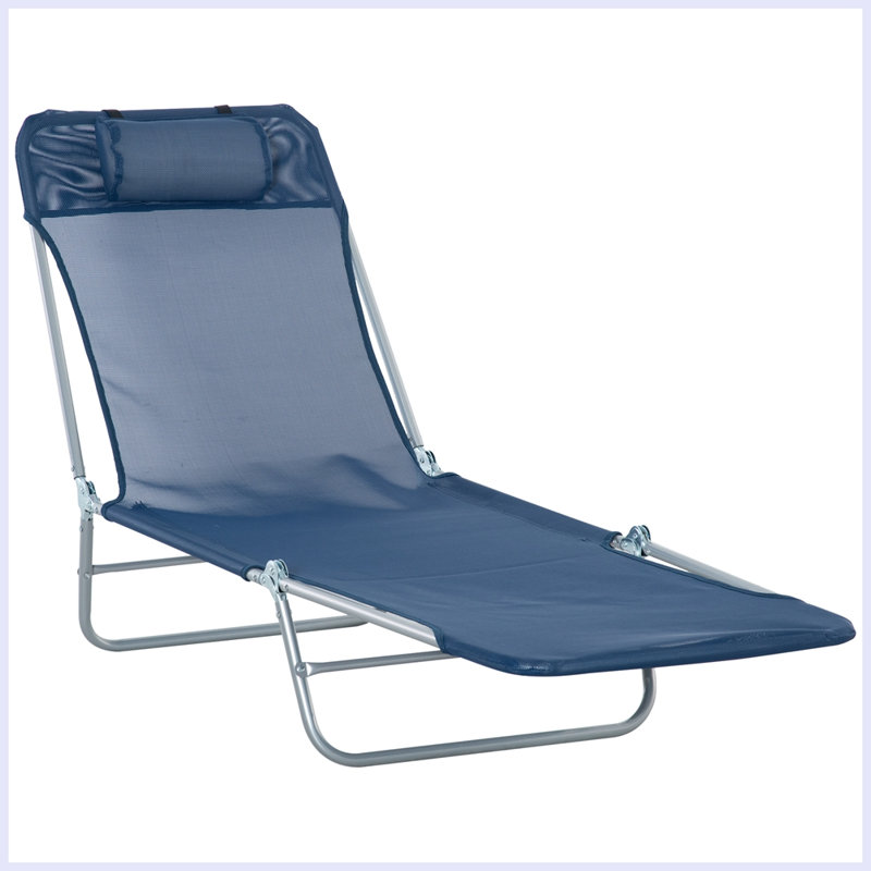 Chaise longue d'extérieur en métal Tuthill