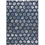 City Chic Leather Geometric Area Rug