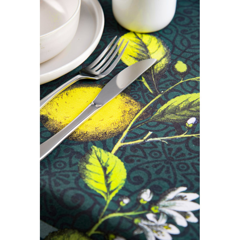 Excelsa table cloth made in italy Boboli woven cotton 180x140 cm multicolor, 180cm L x 140cm W