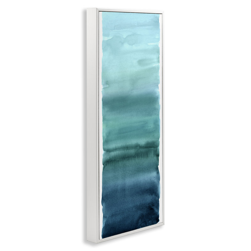 Estampe numérique Cerulean Blend, par Allie Corbin, Encadrement giclée blanc côtier, H 24 po x l 10 po