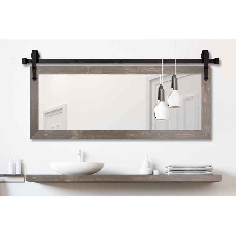 Ensley Flat Mirror, 30.5" x 49.5", Harvest Brown