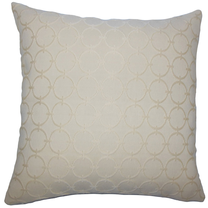 Taie décorative géométrique Vadim, Européen, Sisal