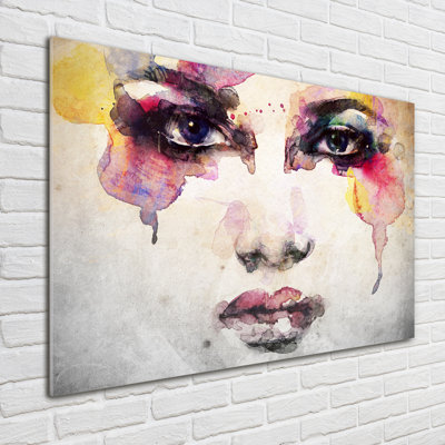 Portrait Of A Woman - Unframed Art Prints on Glass