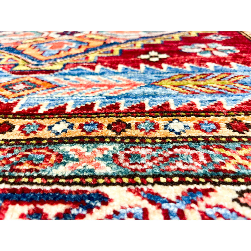 Tribal One-of-a-Kind 3′3" X 4'10″ New Age Wool Area Rug in