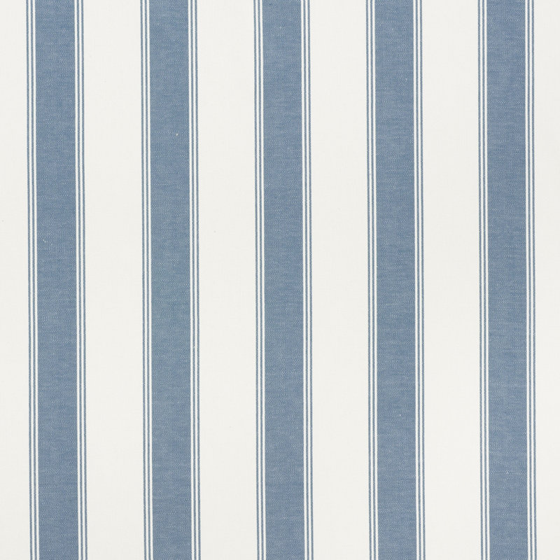 Tissu à rayures Schumacher x Veere Grenney, Marin