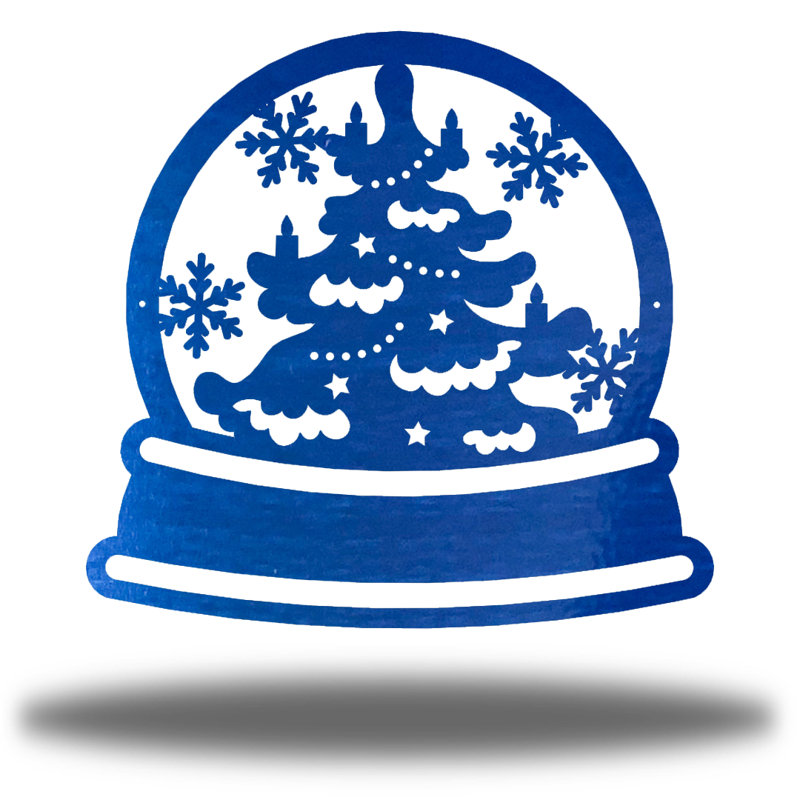 Boule à neige Eine, H 12 po x l 12 po, Bleu