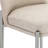 Dion Upholstered Counter Stool In Camel Synthetic Leather And Brushed Nickel Metal-1355994862