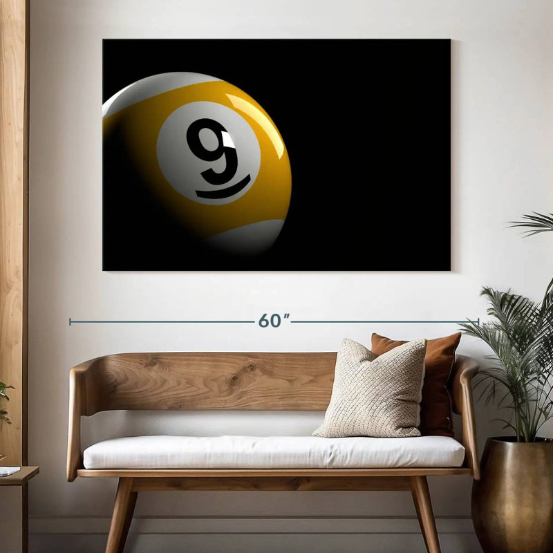 Senne Billiards Nine Ball, H 34 po x l 51 po