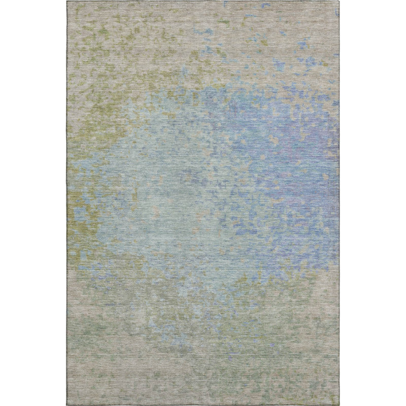 Premium Machine Washable Lubbers AMF1737 Modern Rug, Rectangle 3' x 5'