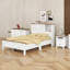 Ensemble de chambre à coucher 3 pièces avec lit plateforme, table de chevet et commode Farmhouse-69918002