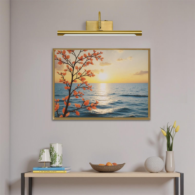 Dimmable LED Wall Mount Picture Light, Rose Gold
