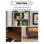 Green + Brown Solid + Manufactured Wood + Glass Display Cases