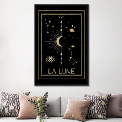 « la lune gold edition », reproduction d’impression sur toile