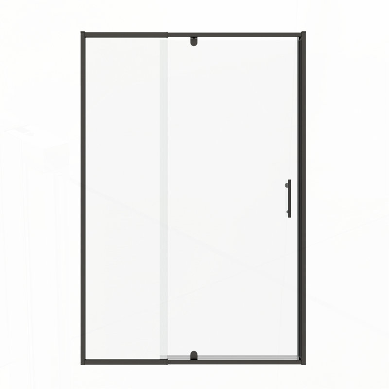 Versatile Pivot Swing Shower Door with Advanced Sealing and Installation Ease, Matte Black