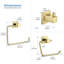 Ensemble de quincaillerie de salle de bain cubique 4 pièces-90977476