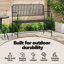 Steel Outdoor Bench-215676506