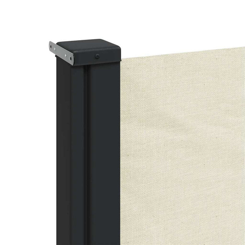 Vidaxl Retractable Side Awning, Cream, 70.9" x 236.2"