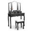 Ensemble de coiffeuse avec tabouret et miroir
