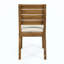 Chaise de salle à manger d'extérieur sans accoudoirs avec coussins (ensemble de 2), résistante aux intempéries et durable pour un patio