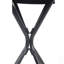 Table d'appoint en verre trempé durable avec structure en fer noir, assemblage facile en 10 minutes pour une utilisation intérieure et extérieure