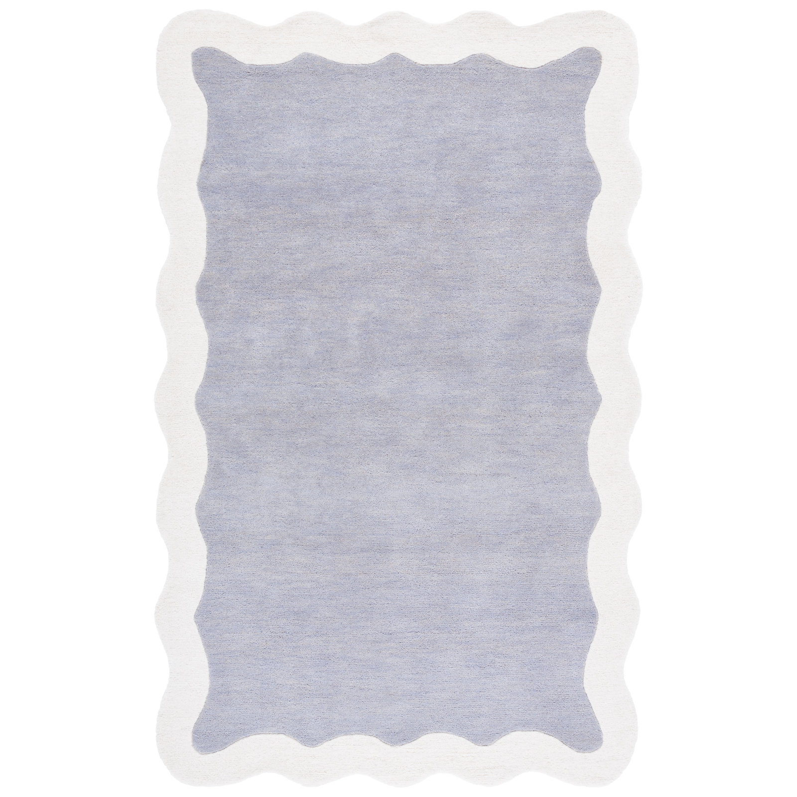 Metro 435 Hand Tufted Wool Pile Solid Color Rug, Rectangle 8' x 10'