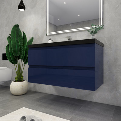 Ensemble de meuble-lavabo simple mural 42 po Castin