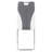 Ao Polyurethane Side Chair in Grey/White Set of 4