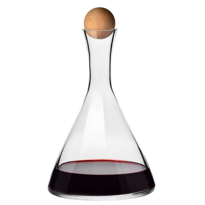 Wine Carafe Decanter, 33.8 Oz, Avant-Garde Collection, Ideal For Home, Restaurants, And Parties, Lead-Free Crystal, Handwash Only