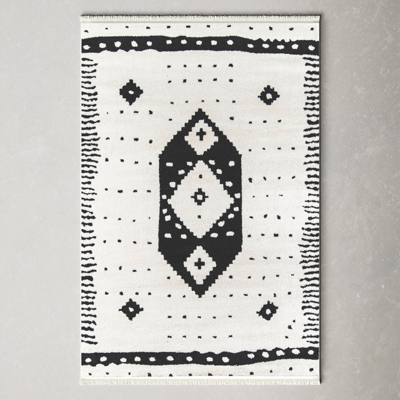 Metro Geometric Indoor Rug, Rectangle 3'3" x 5'