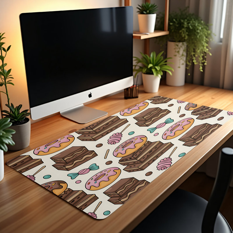 Polyester Desk Pad, 14.4x12.1