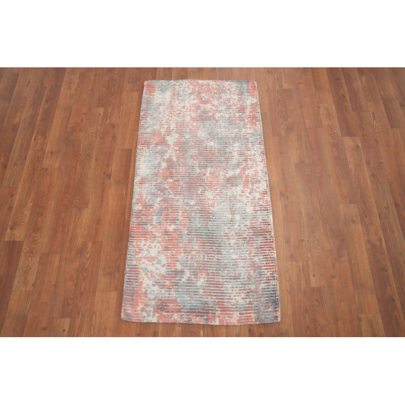 Abstract Distressed Look Pattern Modern Rug 2x4