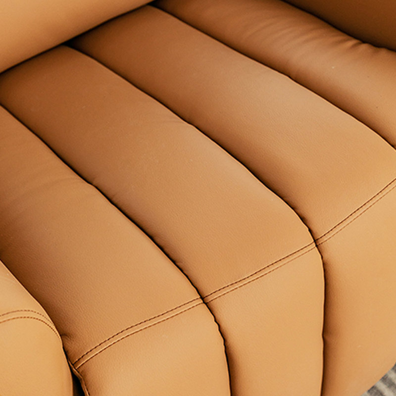 Fauteuil inclinable ergonomique avec base en acier au carbone, Brun
