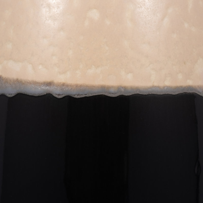 Vase de plancher élégant à deux tons pour la décoration intérieure, H 27 po x l 8 po x P 8 po