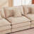 Modular Sectional Sofa, 102" L Shaped Couch Set For Living Room, 3-Seater Comfy Cloud Couches With Movable Ottoman, DIY Combination, Chenille-855310745